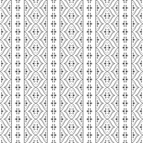 Tribal Seamless Floral Pattern Ethnic Background With Stripe Indian