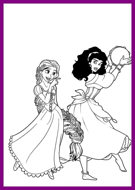 Esmeralda Coloring Pages At Free Printable Colorings