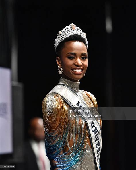 Miss Universe 2019 Zozibini Tunzi Of South Africa Appears At A