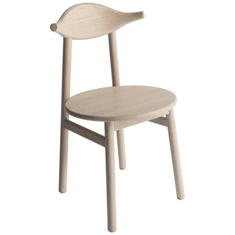 Plume Chair By Sun At Six Nude Midcentury Lounge Chair In Wood Leather For Sale At Stdibs