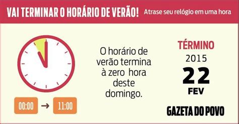 O Horario De Verao Termina Quando - Horário de verão termina neste fim de semana