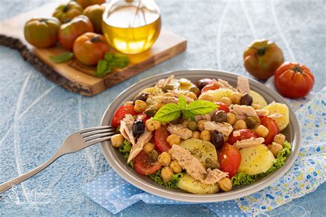 INSALATA DI CECI E TONNO CON PATATE LESSE Facilissima E Veloce