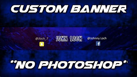 How To Make A Custom Youtube Banner Without Photoshop Pixlr Tutorial