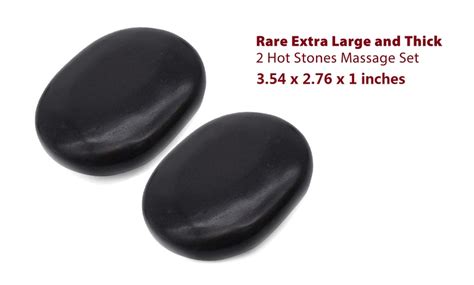 Pcs Basalt Hot Stone Great For Spas Massage Therapy Relaxation And Pain Relief Groupon