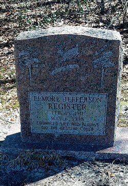 Elmore Jefferson Register M Morial Find A Grave