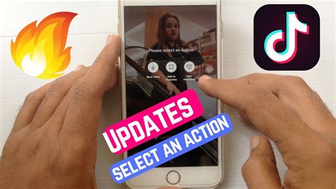 New Features On Tik Tok Please Select An Action Button Youtube