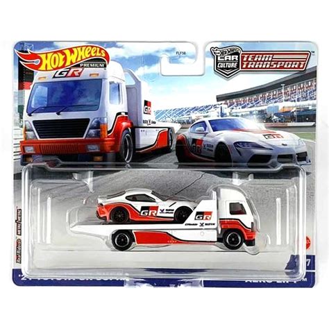 Hot Wheels Toyota Gr Supra Aero Lift Branco Team Transport Shopee Brasil