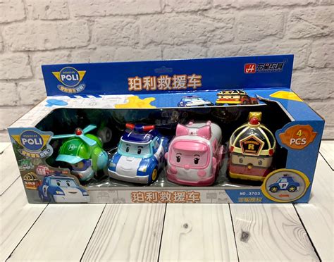 Купить Набор машин "Robocar Poli" Робокар Полли 4 шт в коробке 3703 ...