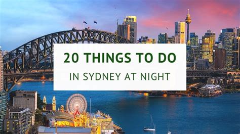 20 Great Things To Do In Sydney At Night