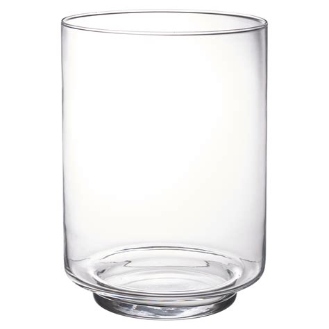Large Clear Glass Vase Footed Centrepiece Decorative Tall Flower
