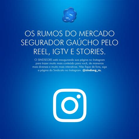 Siga a página do Sindicato no Instagram SINDSEGRS