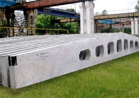 Двутавровые двускатные железобетонные балки