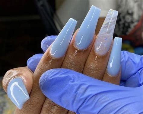 Pin By SyerraLynn On Nails Hot Nail Designs Blue Acrylic Nails Hot Nails