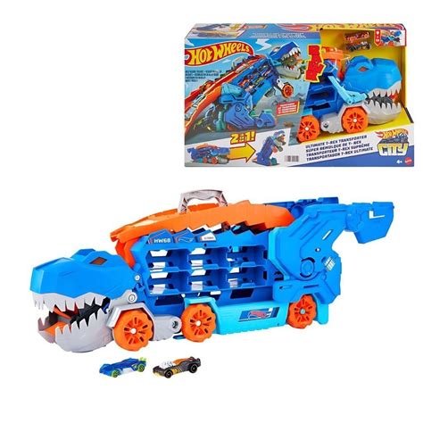 Pista Hot Wheels City Super Reboque T Rex MATHNG50 Shopee Brasil
