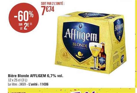 Promo Bière Blonde Affligem 6 7 Vol chez Supermarchés iCatalogue fr