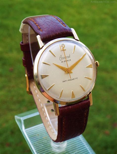 Antiques Atlas Gents Ct Gold Accurist Wristwatch