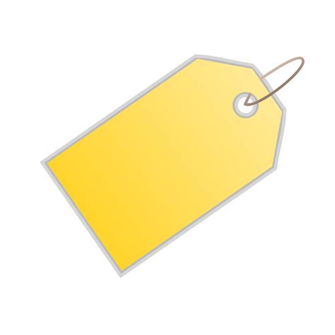 yellow blank price tag png transparent background    freeiconspng