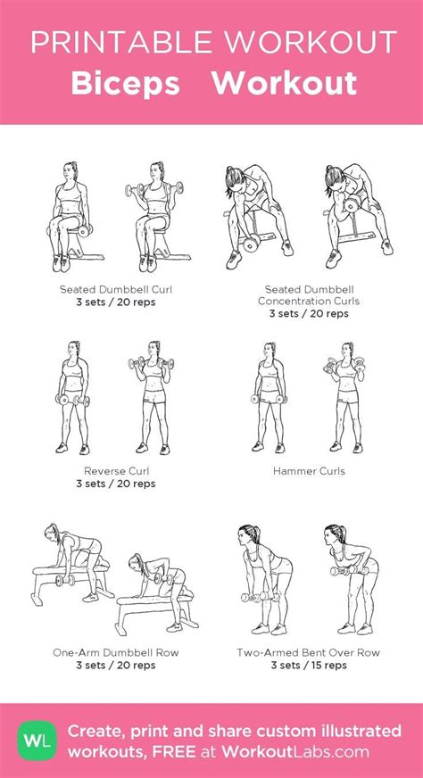 Biceps Workout Free Workout By Workoutlabs Fit Biceps Workout