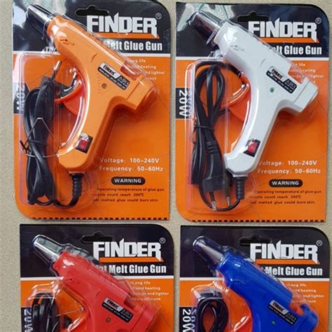 Jual Lem Tembak Bakar Finder Hot Melt Glue Gun W Watt On Off Kualitas Shopee Indonesia