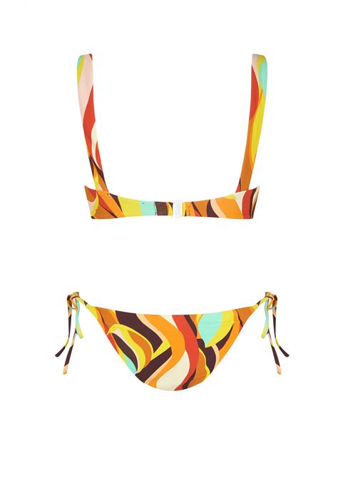Fuego Balconette Bikini Tie Multicolor Robin Collection Robin
