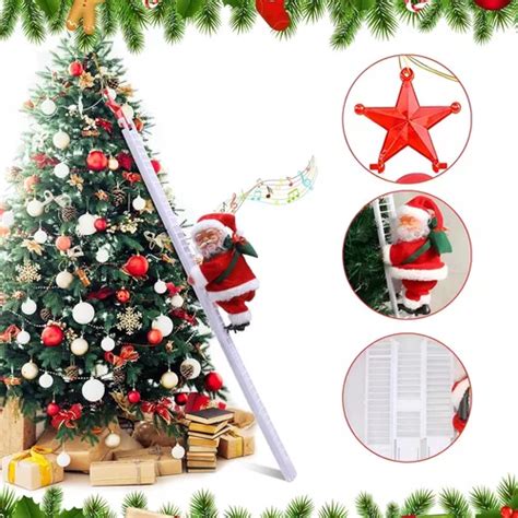 Eléctrica Santa Claus Sube La Escalera Navidad Decoracion Meses sin