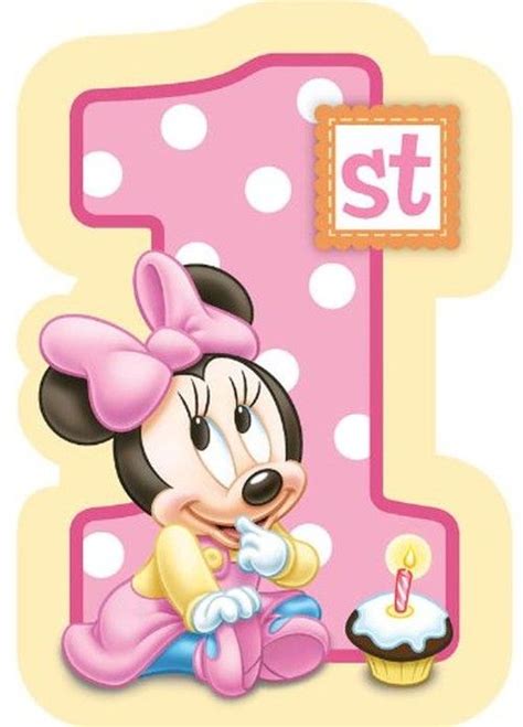 Minnie Mouse 1st Birthday Invitation Sample