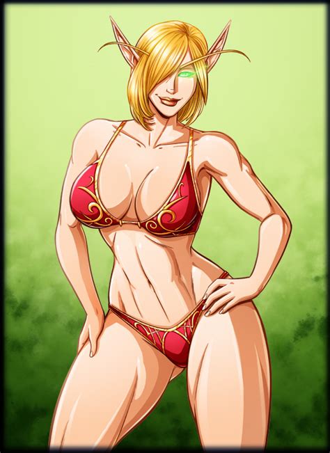Blood Elf Bikini By Juno 6 Hentai Foundry