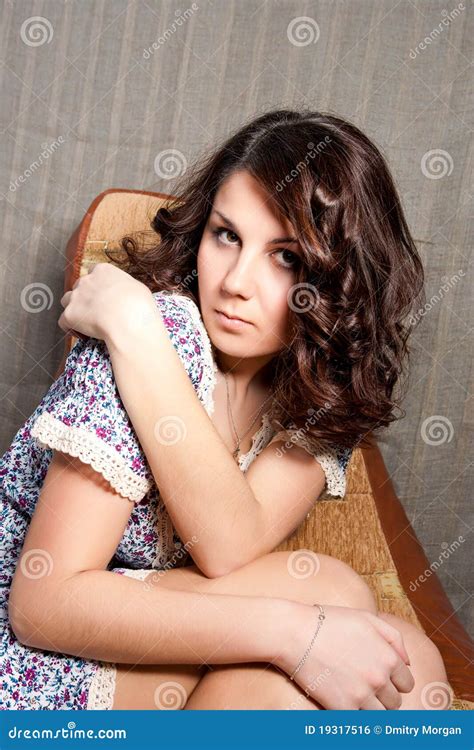 Sensual Caucasian Brunette Woman Stock Photo Image Of Beautiful Gorgeous 19317516