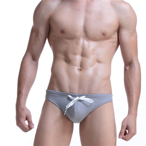 Men S Bikini Swimsuit Sexy Swimwear Low Rise Swimsuits Drawstring Beachwear EBay