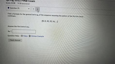 Answered Find A Formula For The General Term An Of The Sequen