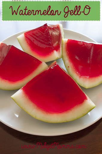 Watermelon Jell O Recipe Yummly Recipe Watermelon Jello