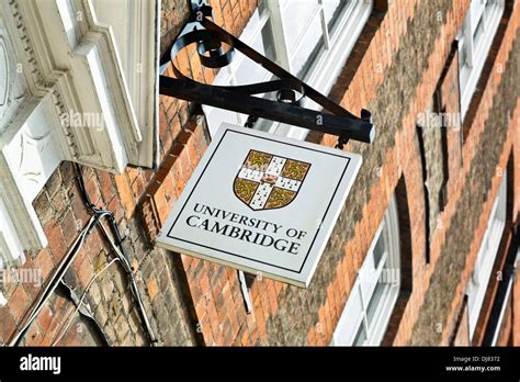 University Of Cambridge Sign England Stock Photo Alamy