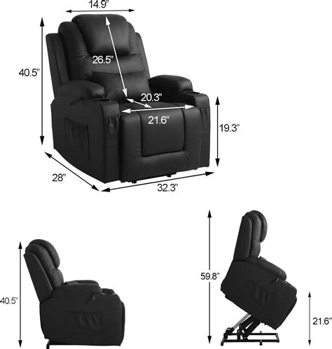 URRED Silla reclinable con elevación eléctrica para ancianos silla