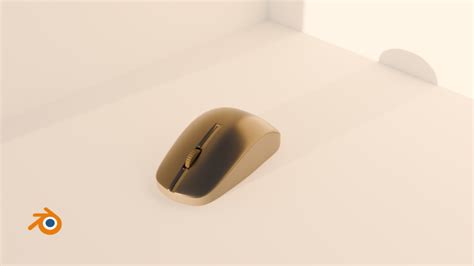 Wireless Mouse Blender 3D Model
