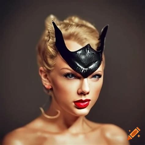 Taylor Swift Dressed As Golden Catwoman On Craiyon