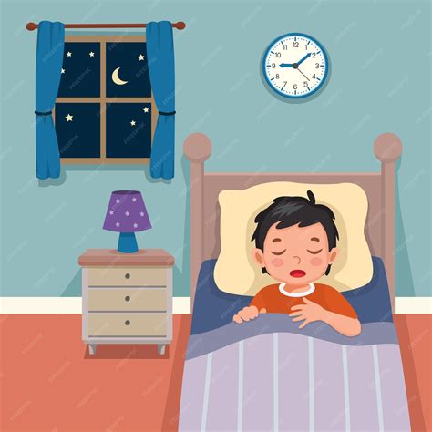 kid sleeping clipart