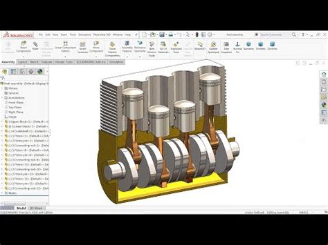 solidworks tutorial design  assembly  engine empower youth