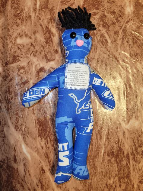Dammit Dang It Voodoo Good Karma Or Fuck It Detroit Lions Football Doll Darn It Damn It