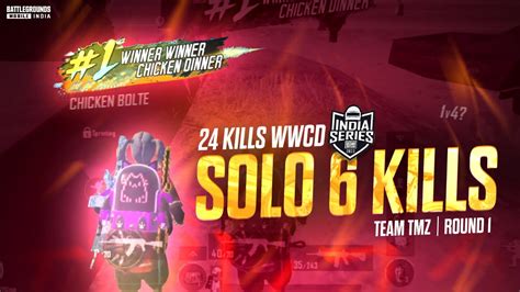 BGIS 2023 Round 1 24 Finishes WWCD 39 Points In 1 Match Solo 6 Kills