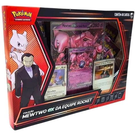 Mewtwo Equipe Rocket - Pokémon : Coleção Mewtwo ex Da Equipe Rocket (com carta Holográfica ...