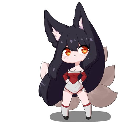 Chibi Ahri Bikini Ahri Lol Ahri Fanart Inven Global