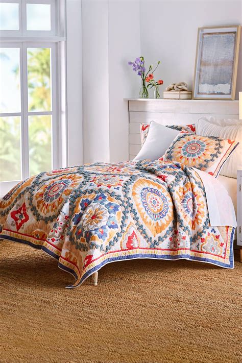 Kalinda Quilt | Duvet design, Soft surroundings bedding, Bedding sets