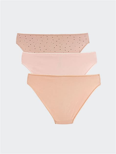 PEMBE Desenli Bikini Külot lü Paket W IM Z LT LCW