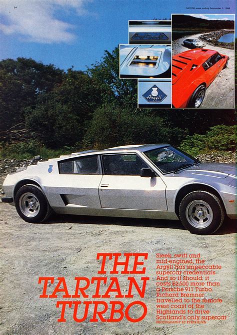 argyll turbo gt  enigmatic supercar   scottish highlands