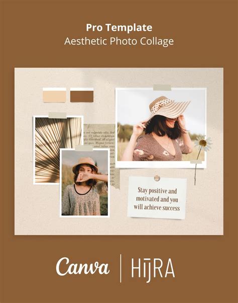 aesthetic photo collage canva pro template