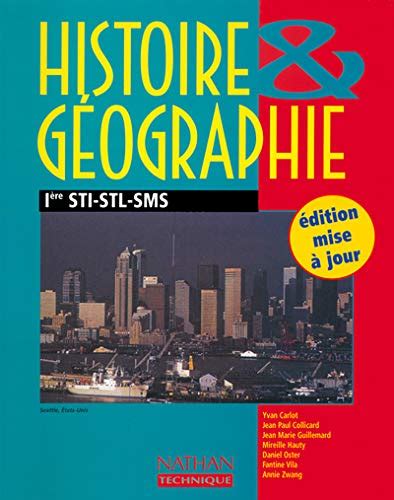 Amazon Fr Histoire Geographie Ere Sti Stl Sms Carlot Yvan