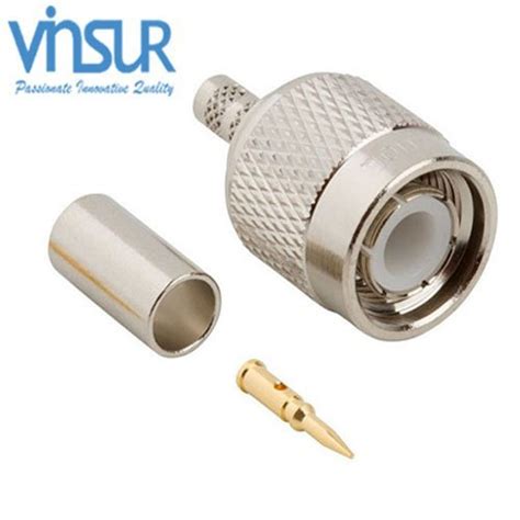 Rf Connector Ohms Tnc Male Straight Crimp Type