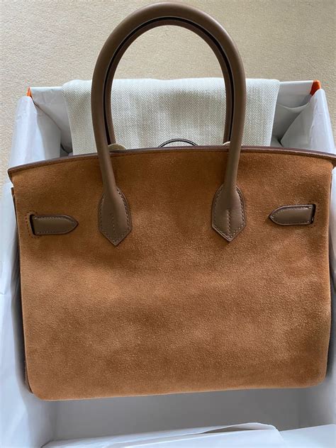 Hermès Birkin 30 Grizzly Alezan Chamois Swift