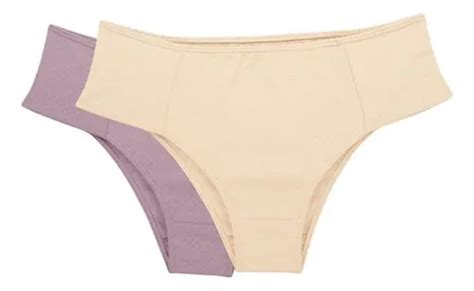 Kit Calcinhas Clássica Love Secret Nude rosa Retrô MercadoLivre