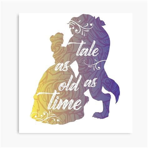 "Beauty and The Beast- Tale as old as time" Canvas Print by RayBands21